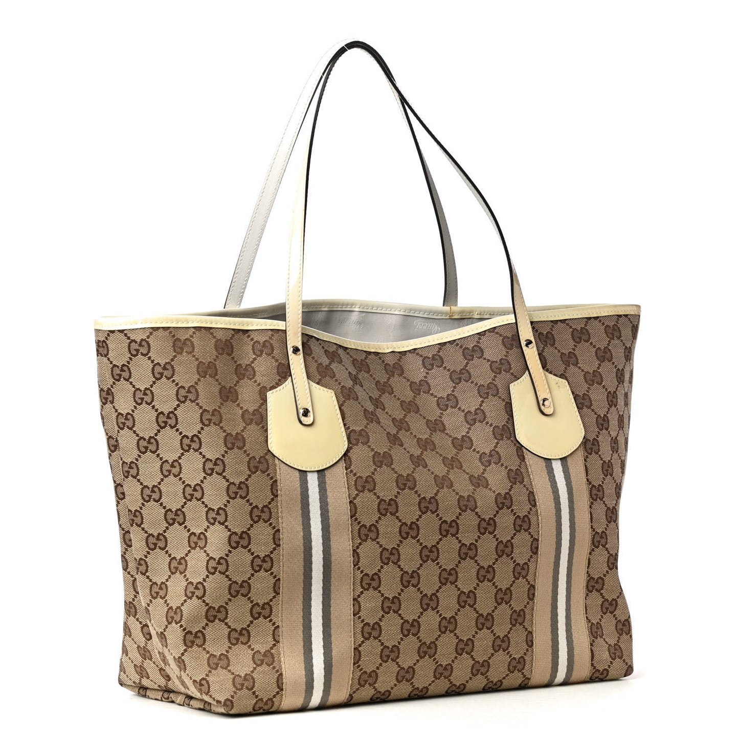 Monogram Web Large Jolie Tote White