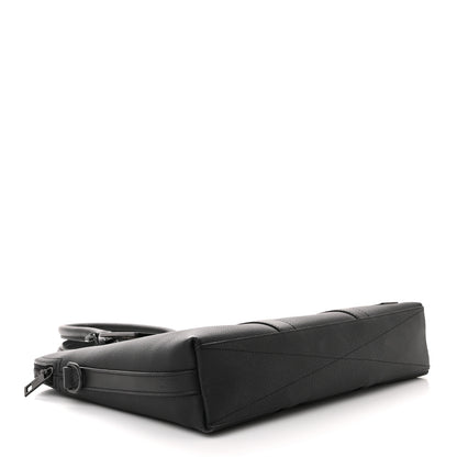 Louis Vuitton Calfskin Aerogram Takeoff Briefcase Black 4 of 12