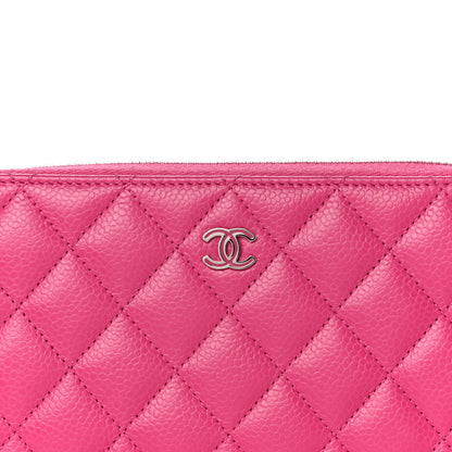 Chanel Caviar Quilted Large Gusset Zip Around Wallet Pink 12 of 21