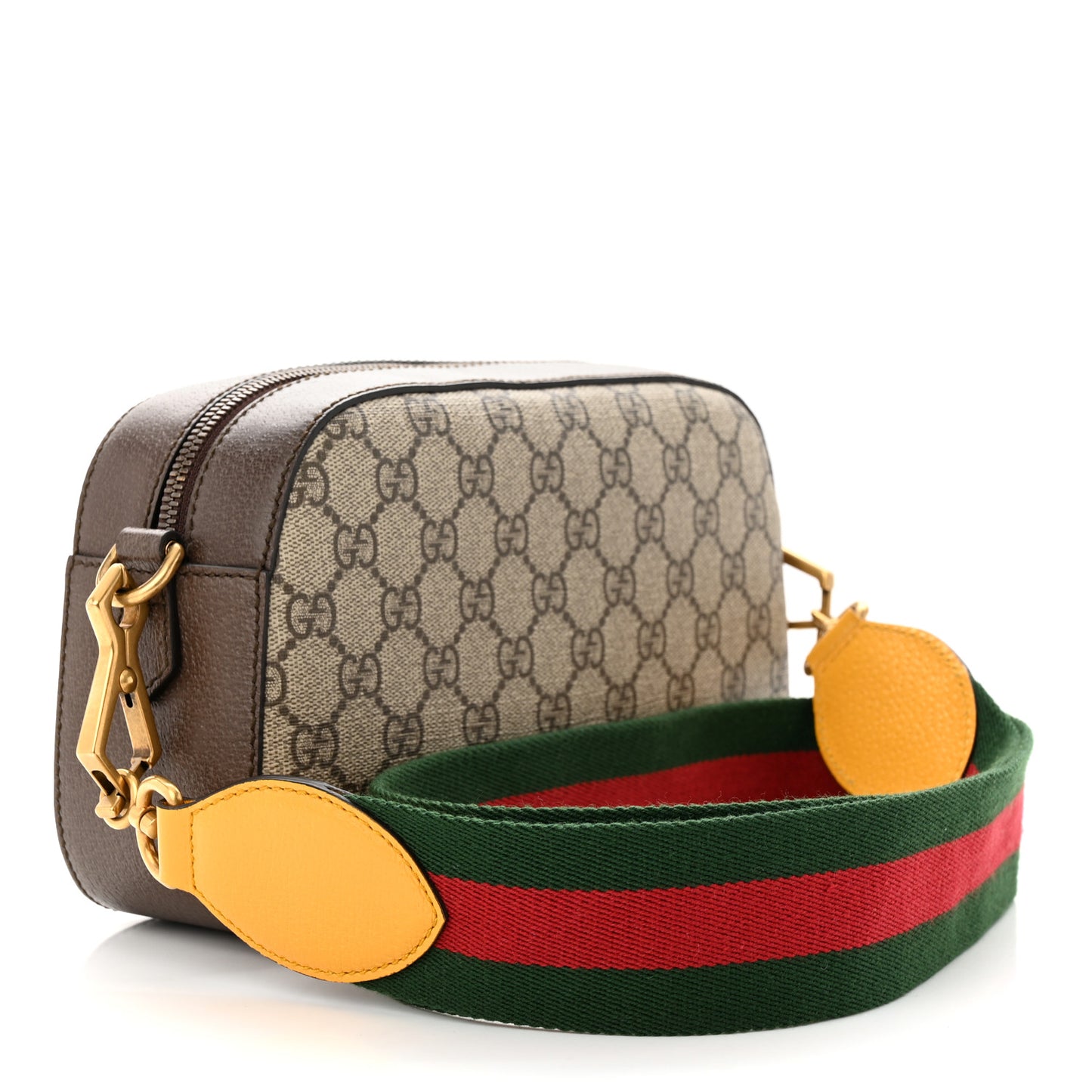 GG Supreme Monogram Web Neo Vintage Shoulder Bag Beige New Acero Crop