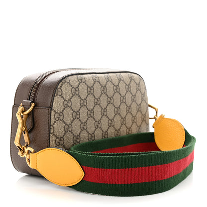 Gucci GG Supreme Monogram Web Neo Vintage Shoulder Bag Beige New Acero Crop 3 of 11