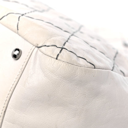 Chanel Calfskin Stitch It Accordion Flap White 11 of 18