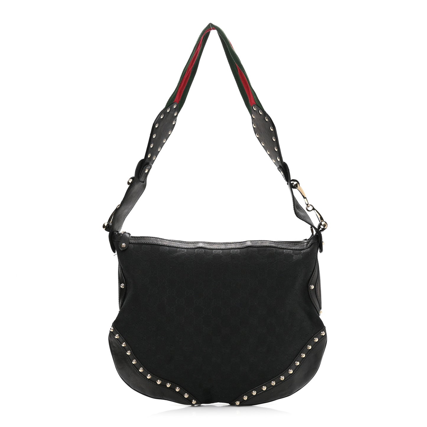 Monogram Pelham Studded Shoulder Bag Black