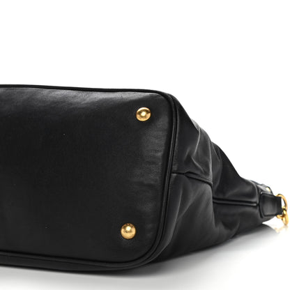 Prada Soft Calf Shopping Tote Black 12 of 15