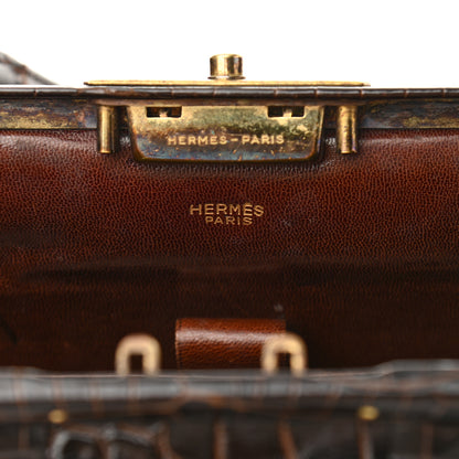 Hermes Shiny Crocodile Sac Mallette 7 of 11