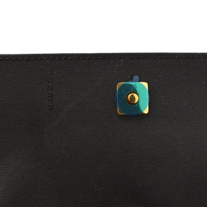 Fendi Fabric Jacquard Vitello Grace FF 1974 Fendigraphy Wallet On Chain Tobacco Moro Ebano 13 of 14