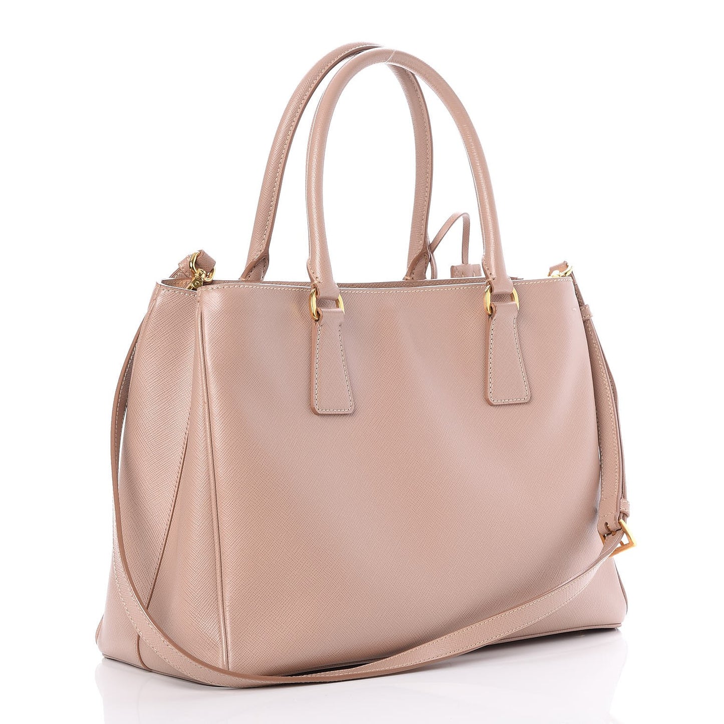 Saffiano Lux Medium Tote Cammeo