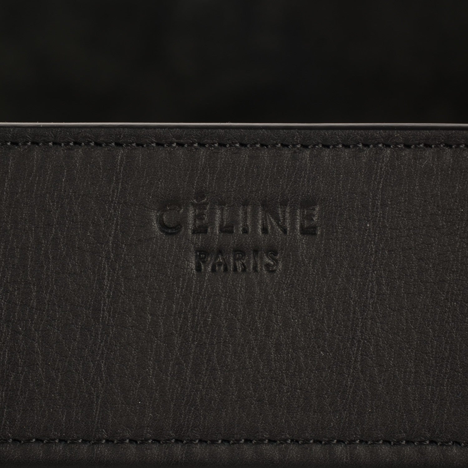Celine Supple Calfskin Medium Phantom Luggage Black 6 of 9
