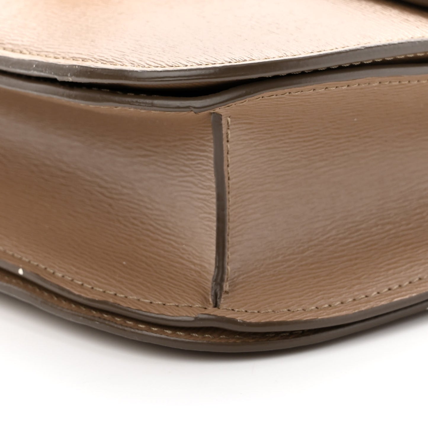 Liege Calfskin Medium Classic Box Flap Bag Taupe