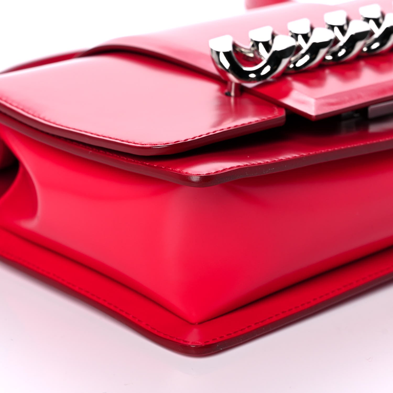 Givenchy Calfskin Infinity Flap Bag Red 8 of 9