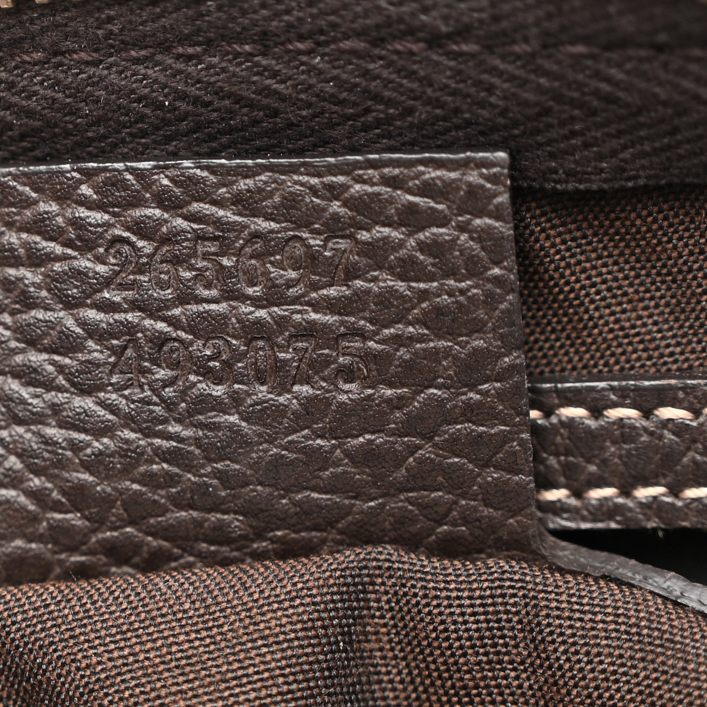 Crystal Monogram Medium Joy Boston Dark Brown