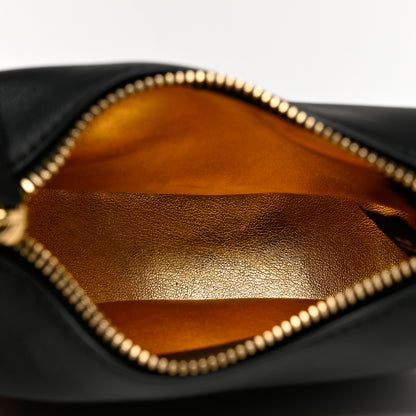 Fendi Vitello Grace Matte Nano Fendigraphy Hobo Charm Black 6 of 8