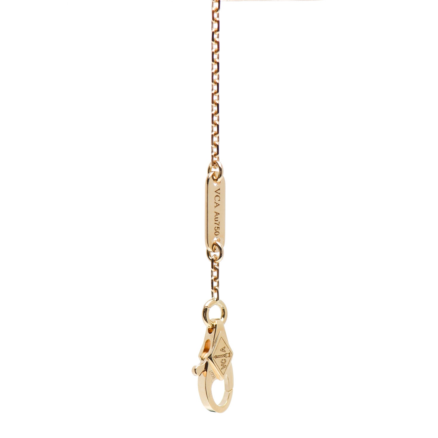Van Cleef & Arpels 18K Yellow Gold Mother of Pearl Sweet Alhambra Bracelet 3 of 4