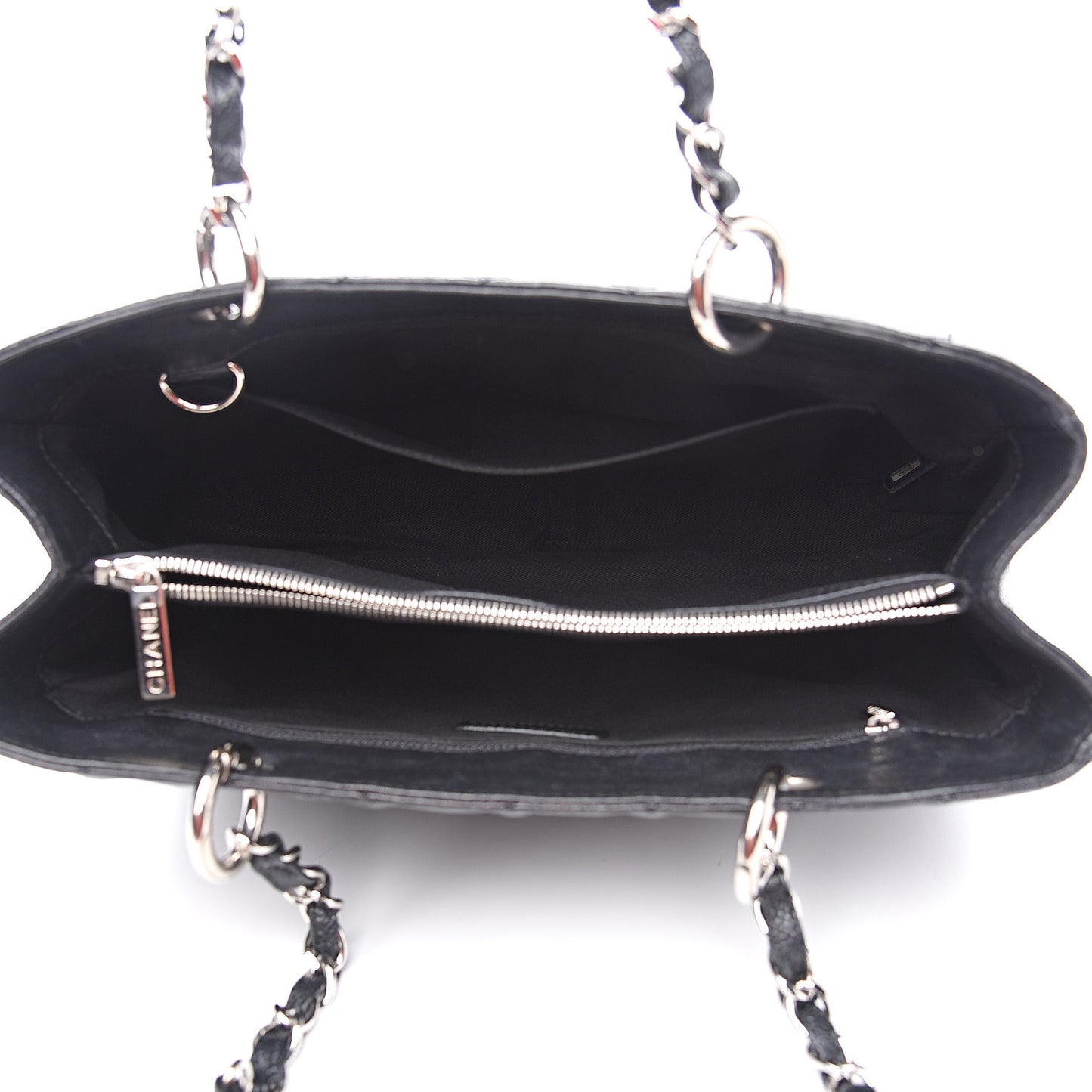 Caviar Quilted Grand Shopping Tote GST Black