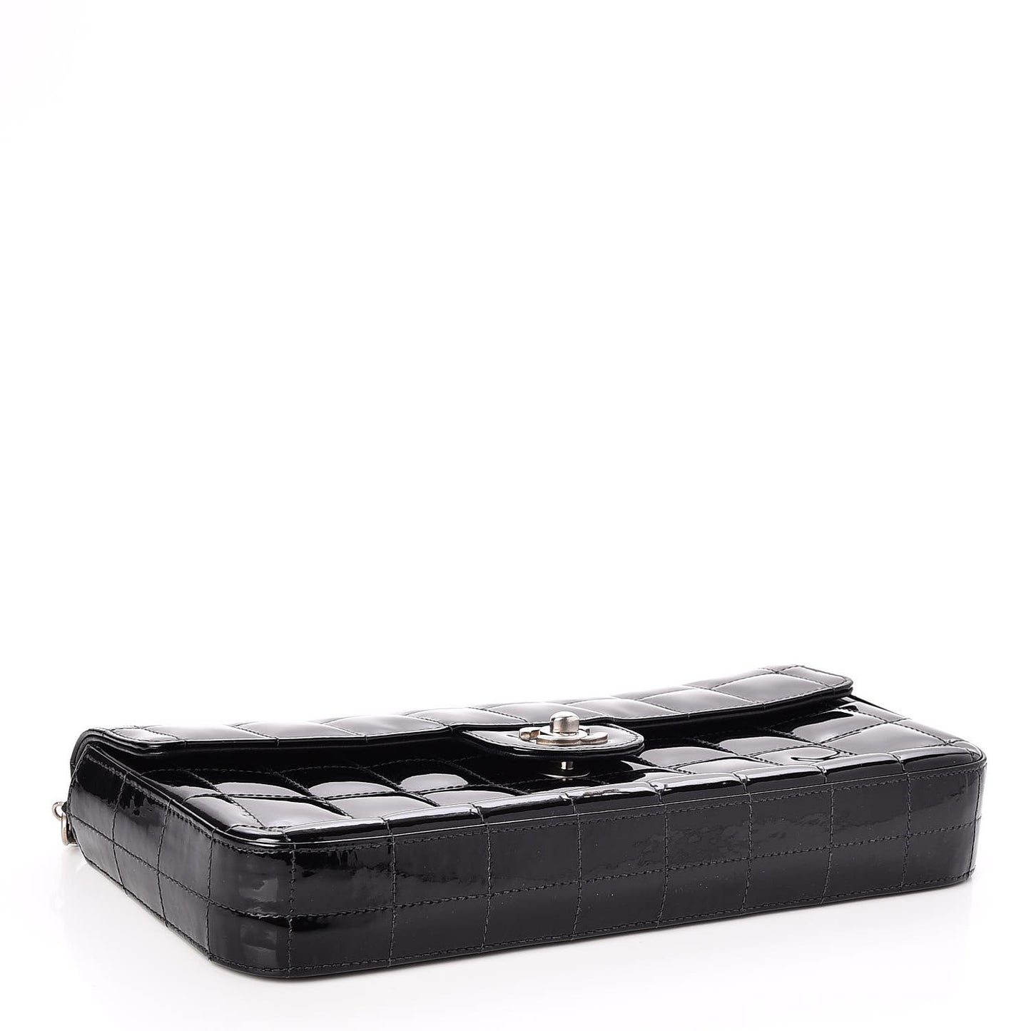 Patent East West Chocolate Bar Flap Black