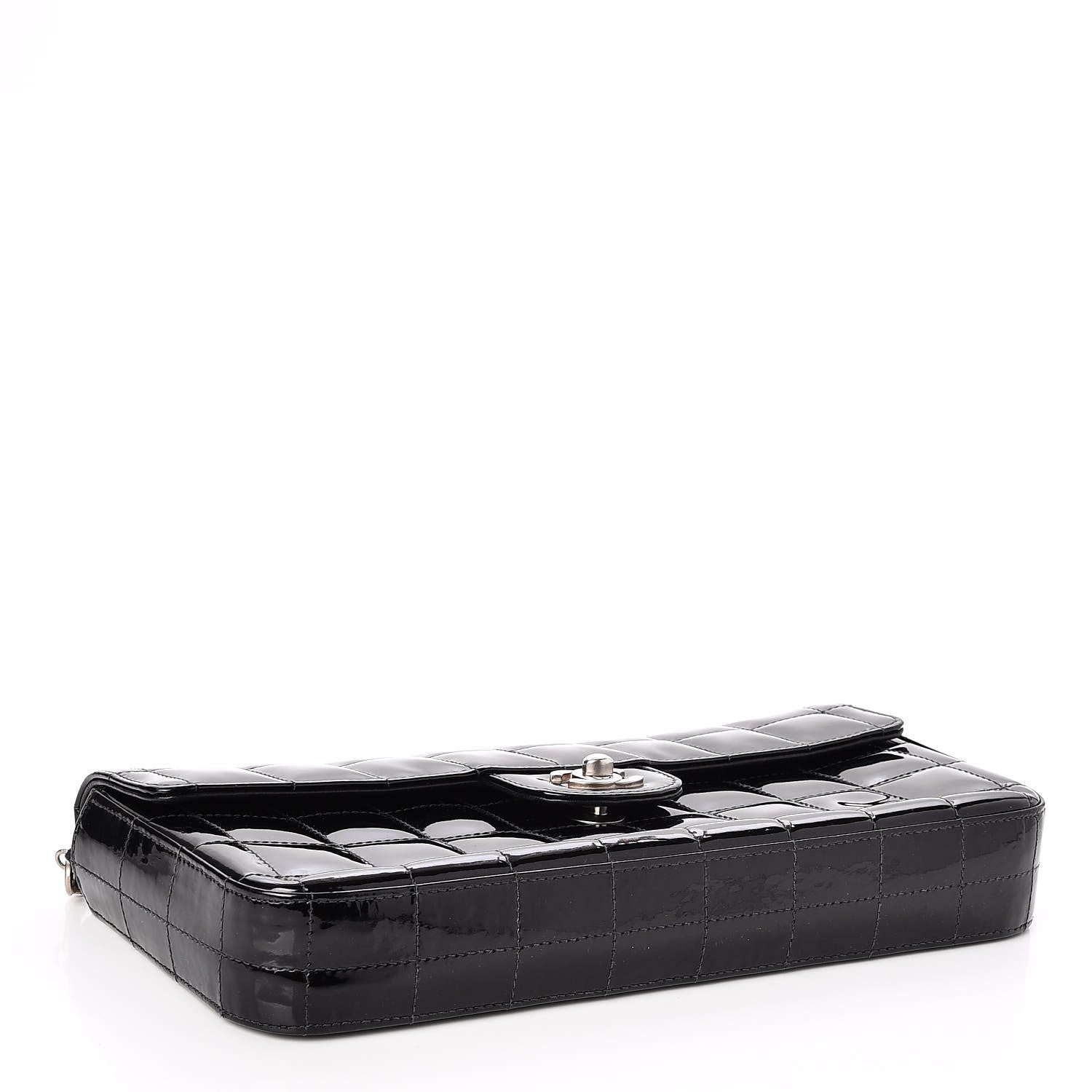 Chanel Patent East West Chocolate Bar Flap Black 4 of 7