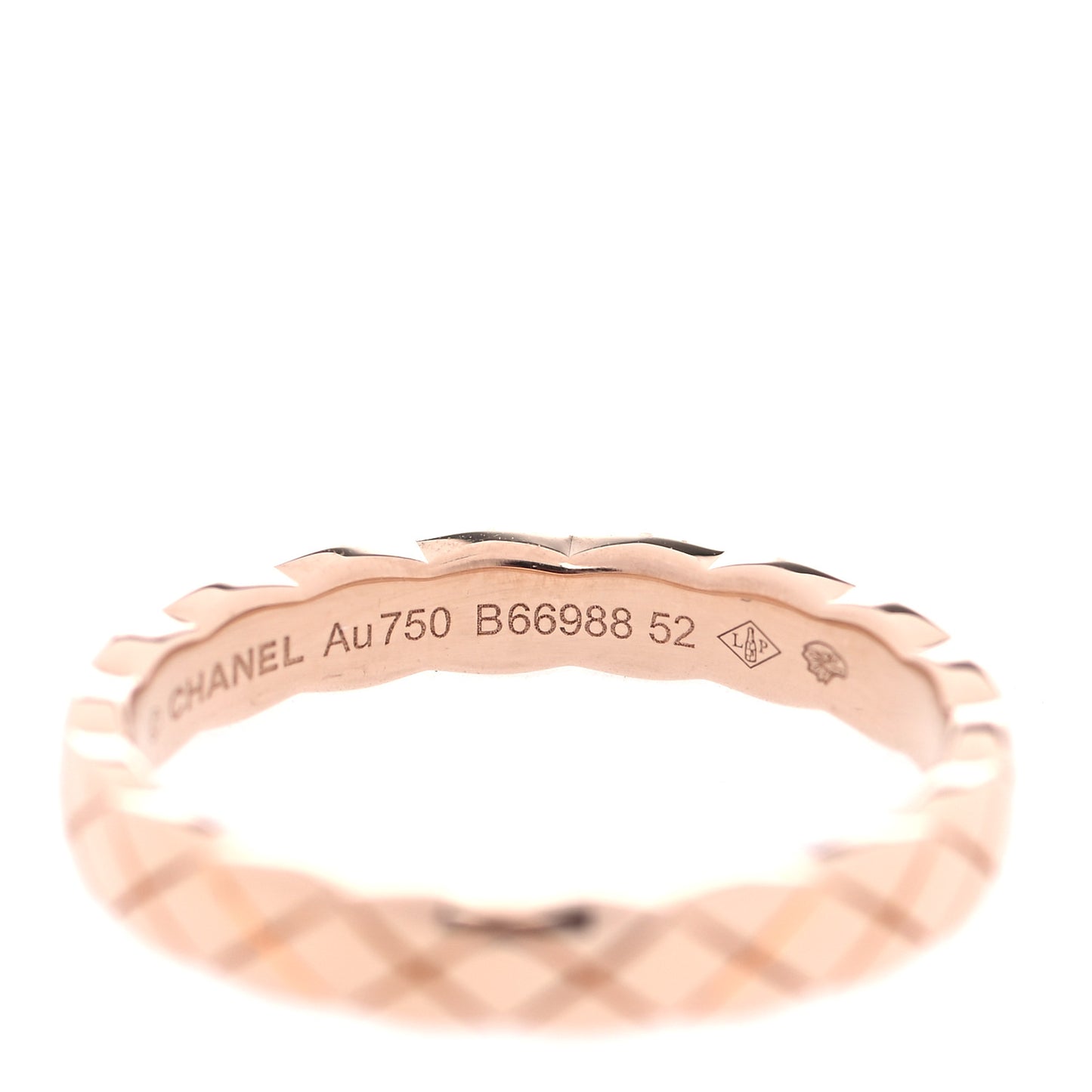 18K Beige Gold Mini Coco Crush Ring 52 6