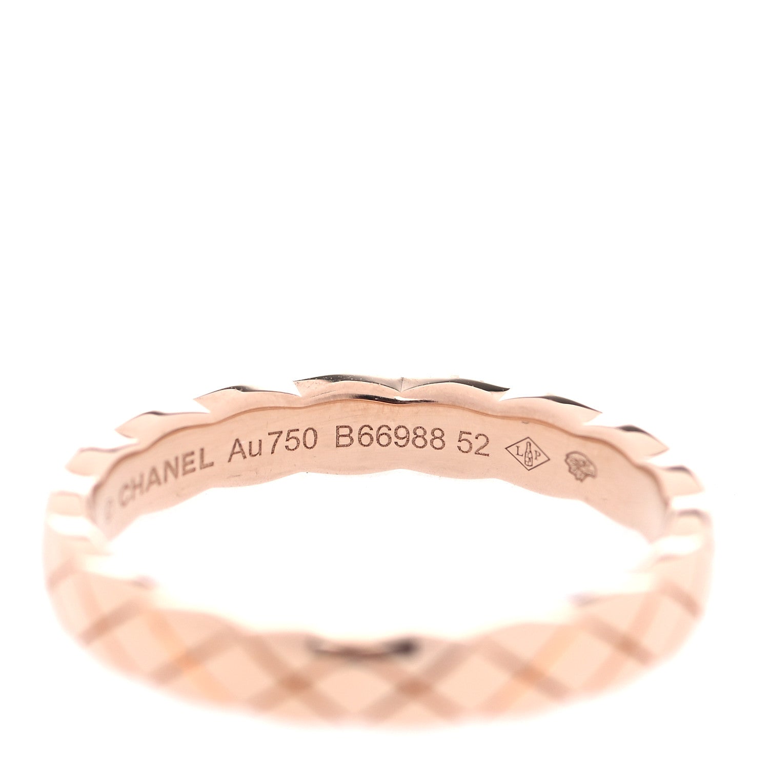 Chanel 18K Beige Gold Mini Coco Crush Ring 52 6 5 of 6