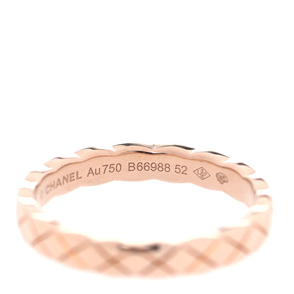 Chanel 18K Beige Gold Mini Coco Crush Ring 52 6 5 of 6