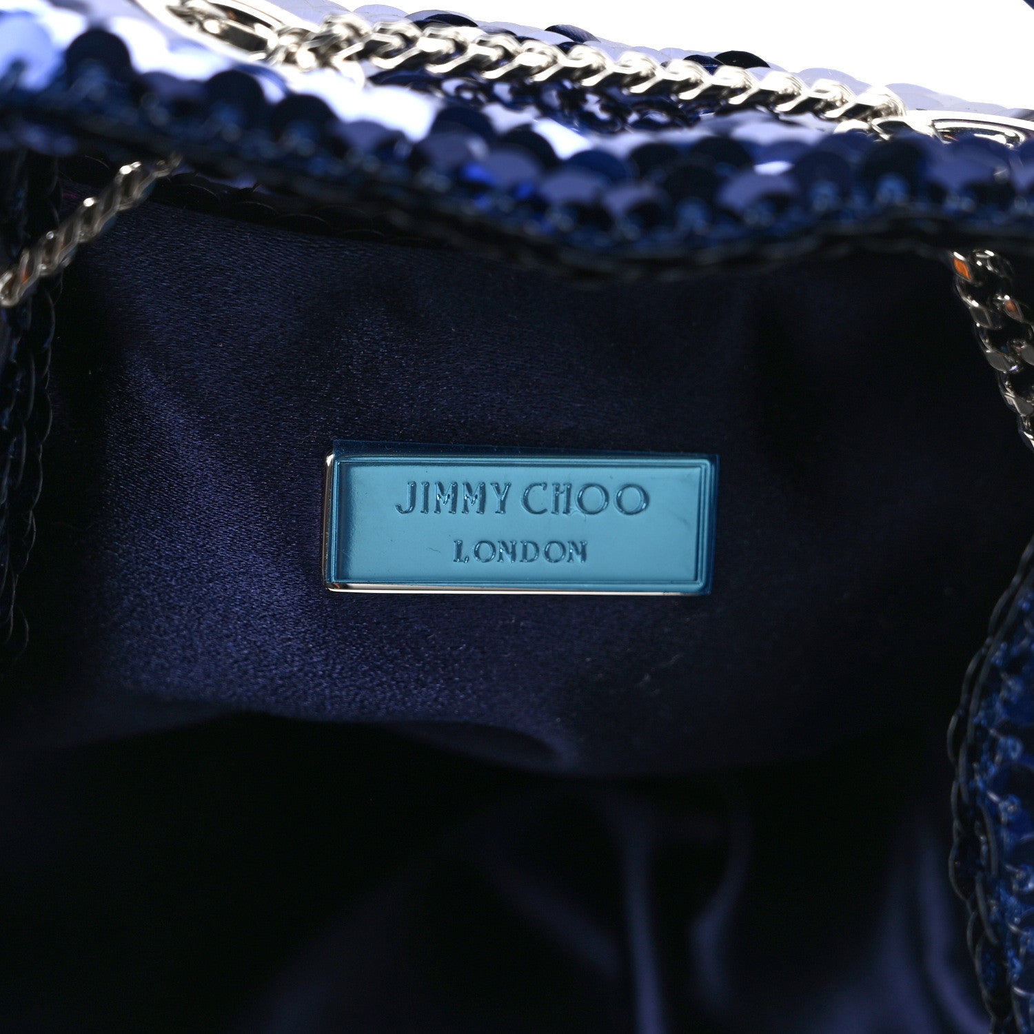 Jimmy Choo Sequin Paillettes Micro Bon Bon Bag Ink 6 of 9