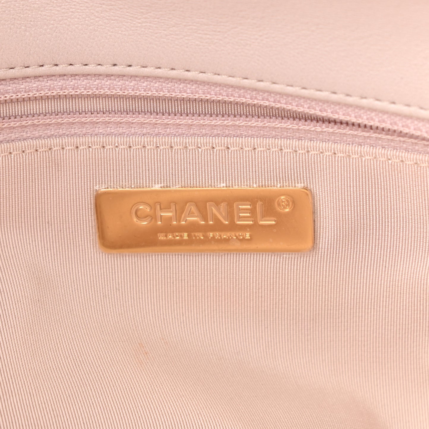 Lambskin Quilted Large Chanel 19 Flap Light Purple