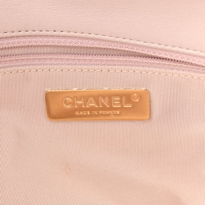 Chanel Lambskin Quilted Large Chanel 19 Flap Light Purple 6 of 11