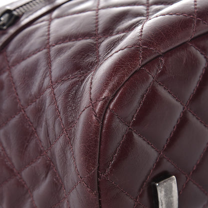 Chanel Glazed Calfskin Quilted Small Salzburg Backpack Burgundy 12 of 17