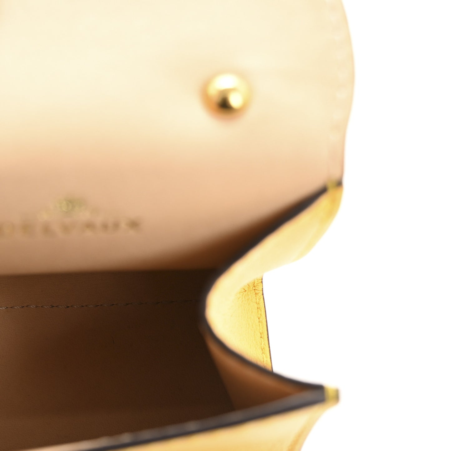 Calfskin Mini Brillant Bag Charm Yellow