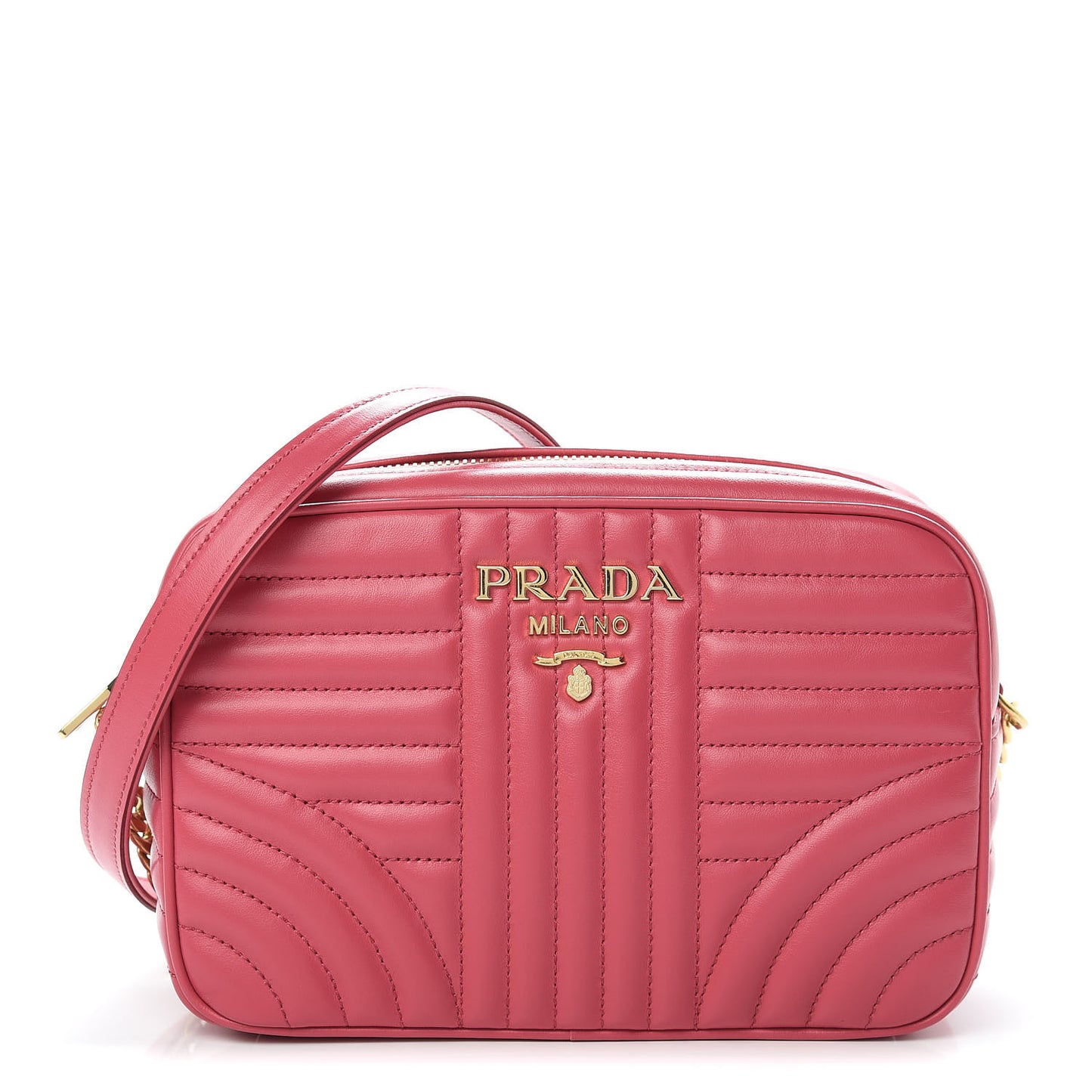 Soft Calfskin Diagramme Crossbody Bag Peonia