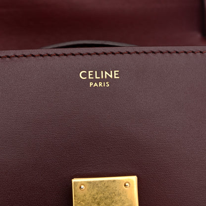 Celine Box Calfskin Teen Classic Box Flap Bag Burgundy 6 of 13