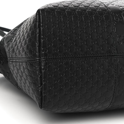 Gucci Guccissima Medium Bree Shoulder Bag Black 9 of 10