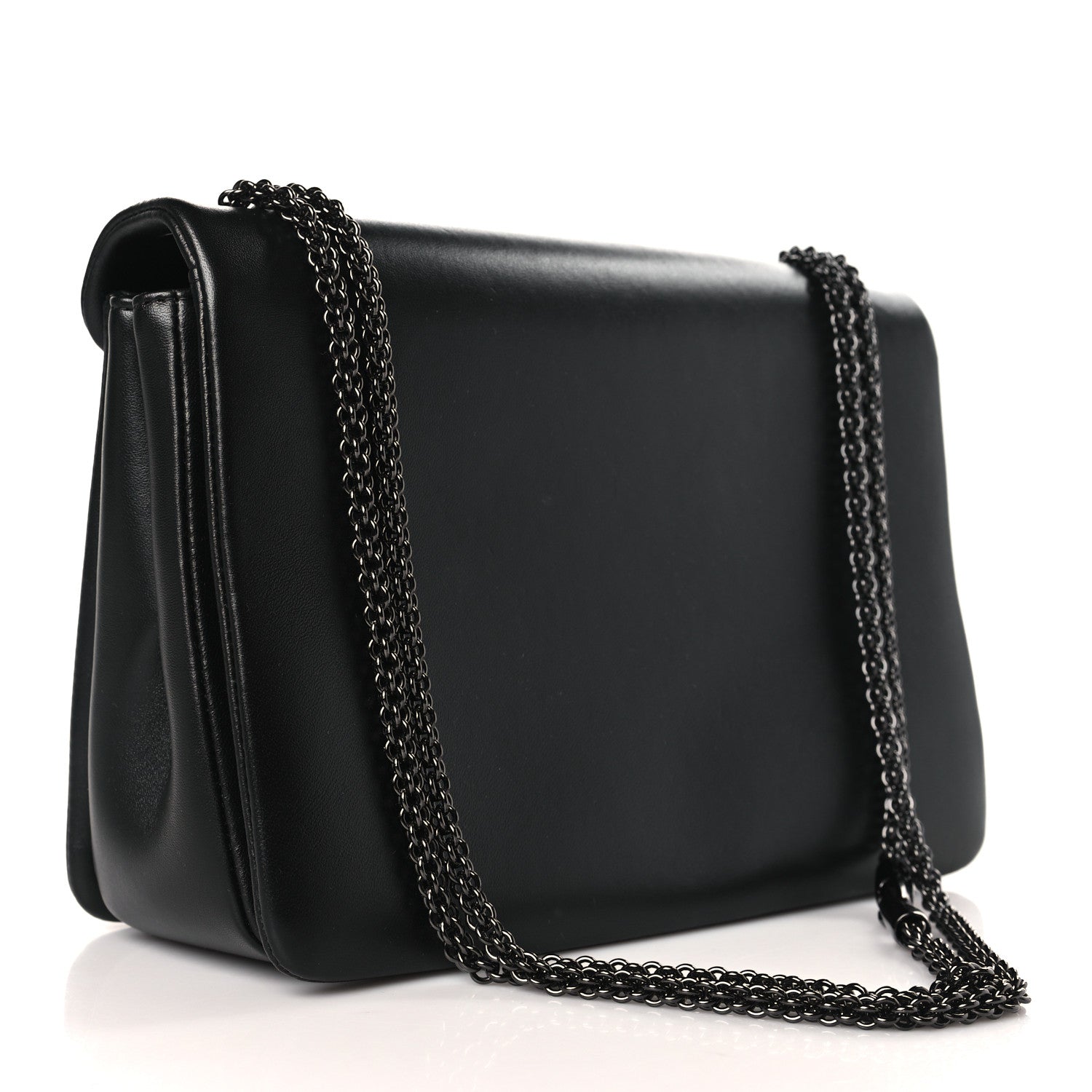 Valentino Garavani Nappa Tonal One Stud Chain Shoulder Bag Black 2 of 8
