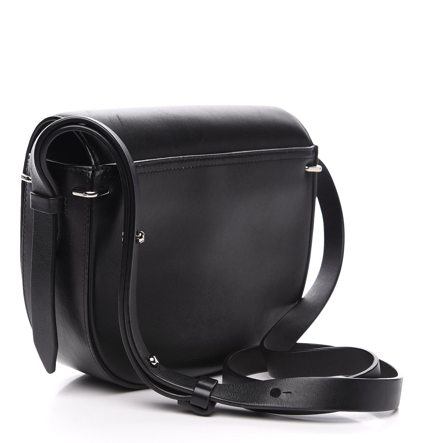 3.1 Calfskin Alix Saddle Crossbody Bag Black