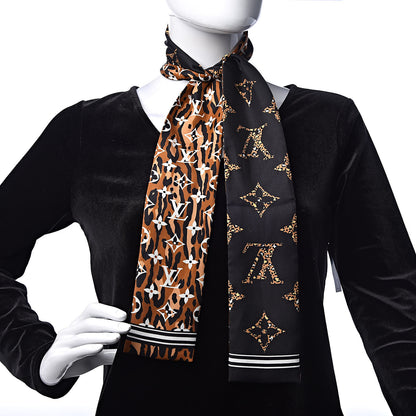 Louis Vuitton Silk Monogram Giant Jungle Bandeau Black 2 of 3