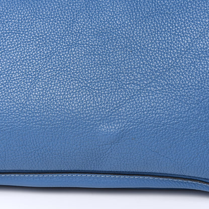 Alexander McQueen Pebbled Calfskin Skull Padlock Tote Blue 11 of 18