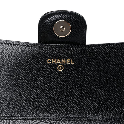 Chanel Caviar Quilted Glasses Case With Chain Black 6 of 11