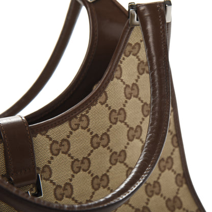 Gucci Monogram Medium Bardot Bag Dark Brown 10 of 11