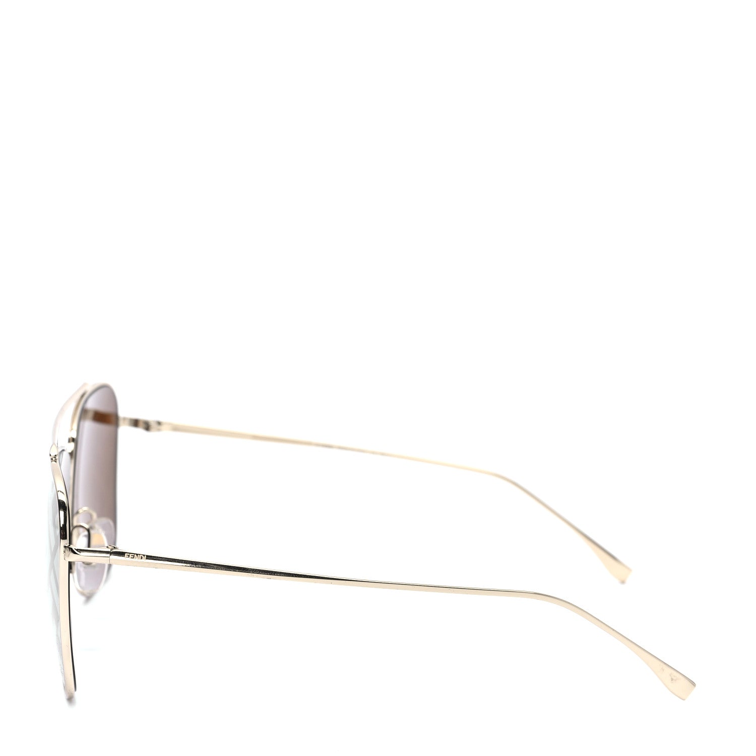 Fendi Metal Fendi Forever Aviator Sunglasses FF0407/G/S Gold 8 of 12