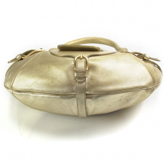 Leather Tulita Hobo Gold