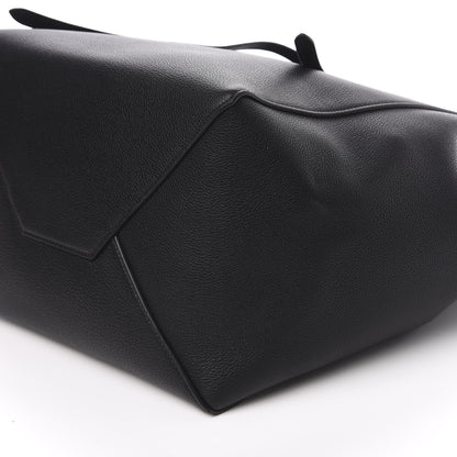Celine Soft Grained Calfskin Medium Belt Cabas Phantom Black 8 of 9