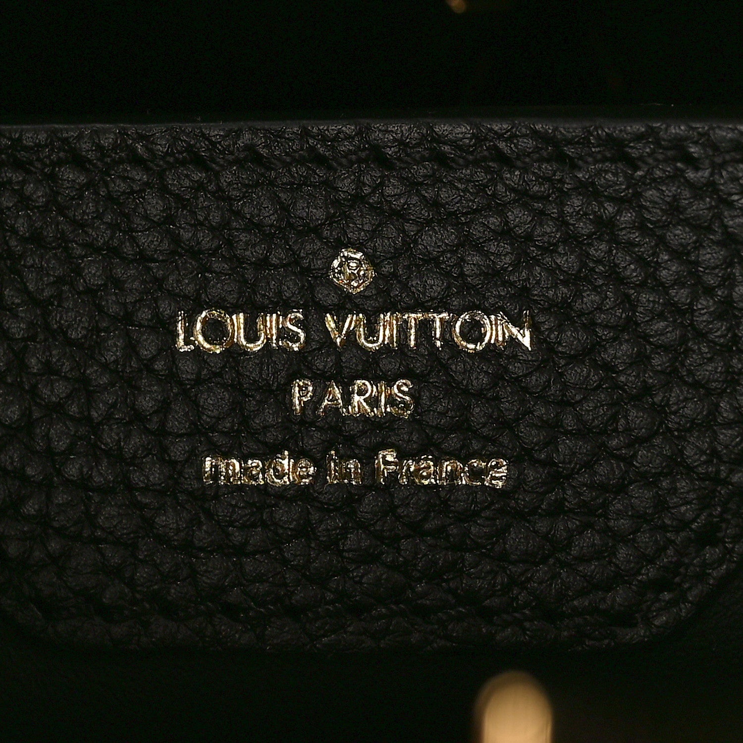 Louis Vuitton Canvas Taurillon Capucines MM Black 6 of 8