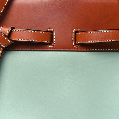 Loewe Boxcalf Lazo Tote Blue Tan 7 of 9