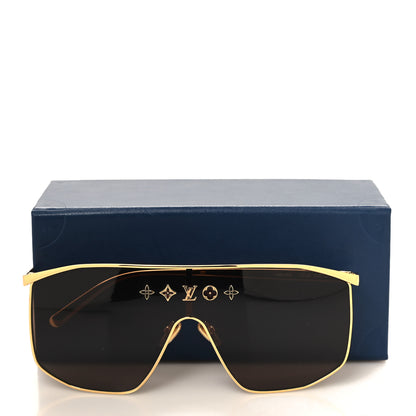 Louis Vuitton Metal LV Golden Mask Sunglasses Z1717U Gold 8 of 8