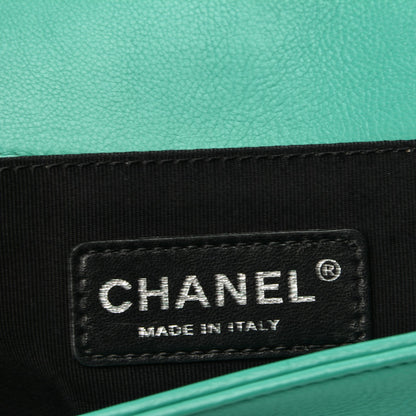 Chanel Calfskin Quilted Medium Boy Flap Green 5 of 9