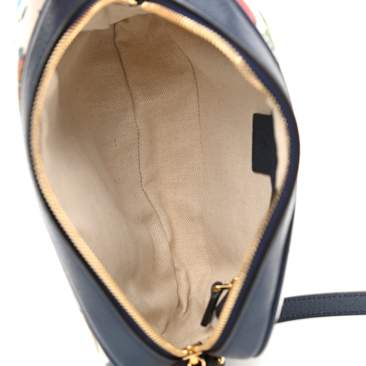 Canvas Flora Floral Shoulder Bag White Blue Agata Mulitcolor