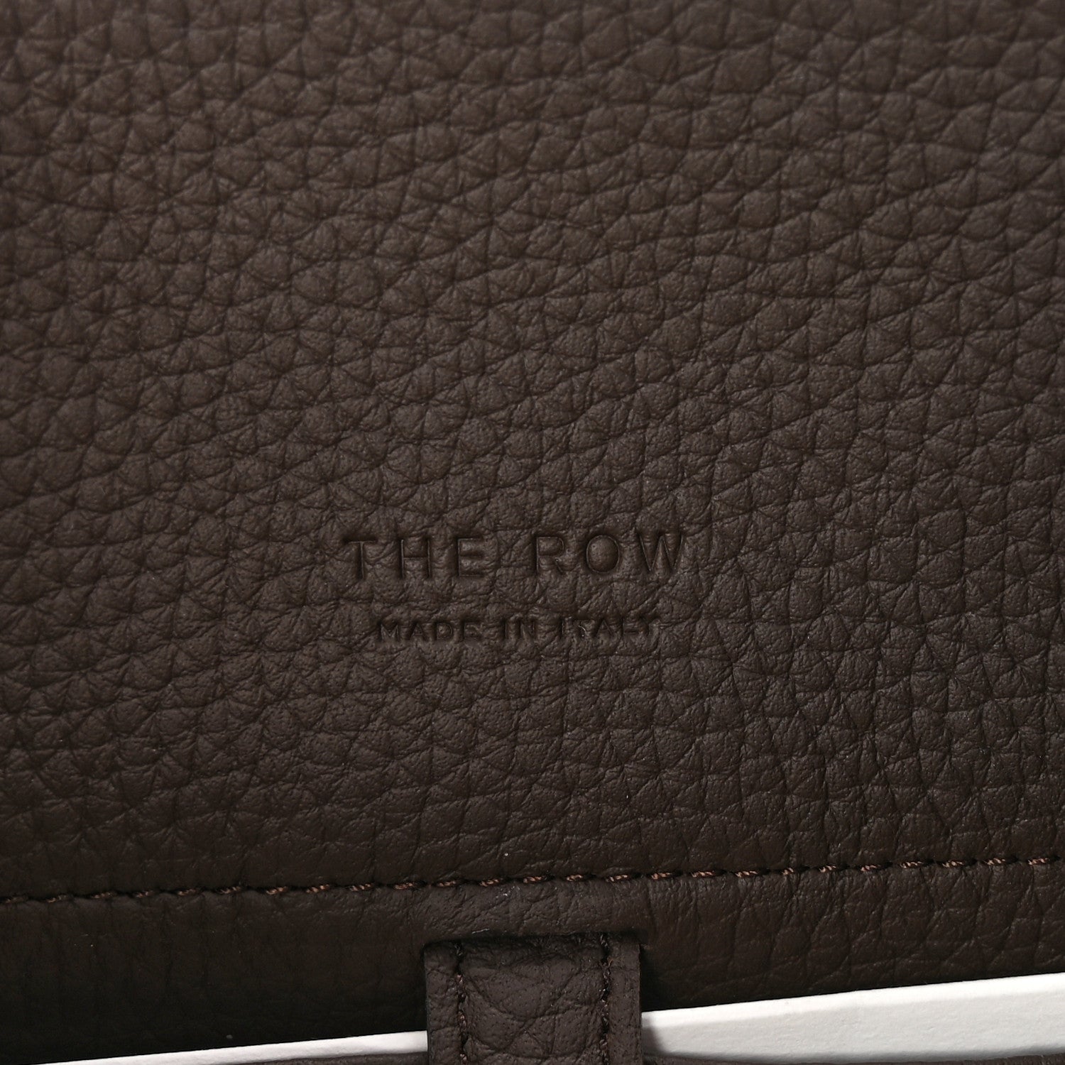 The Row Grained Calfskin Soft Margaux 10 Bag Deep Brown 6 of 9