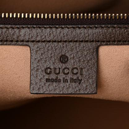 Gucci GG Supreme Monogram Web Medium Ophidia Boston Brown 6 of 11