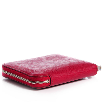 Hermes Epsom Silk'in Compact Wallet Rubis 4 of 10