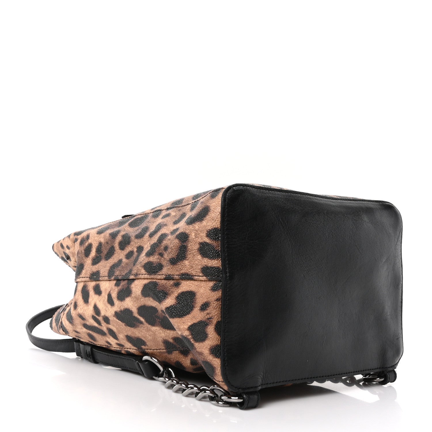 Dolce & Gabbana Dauphine Leopard Print Backpack Black 4 of 9