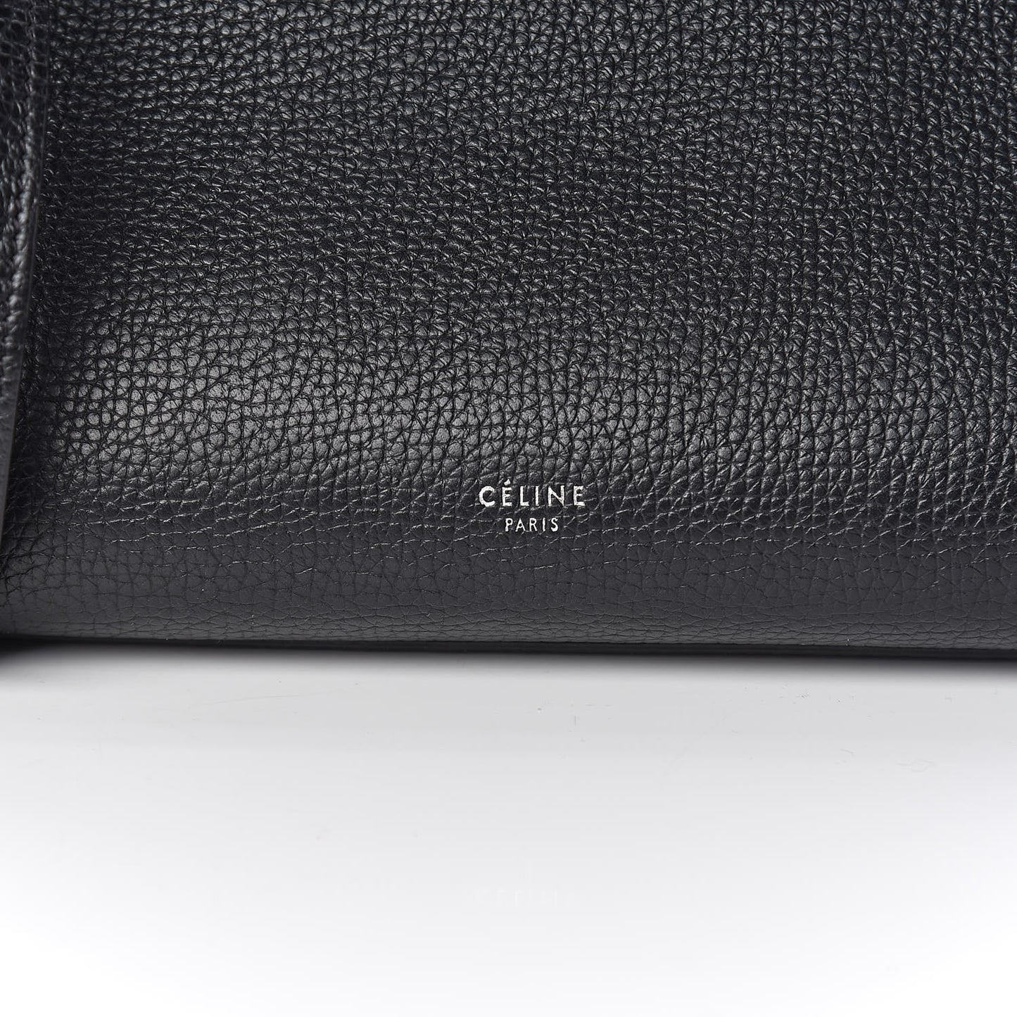 Supple Grained Calfskin Small Big Bag Black